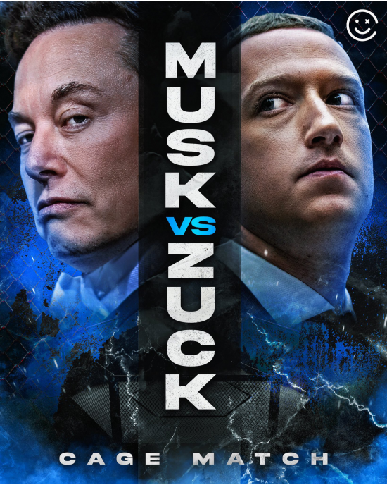 Musk vs. Zuck FIGHT t-shirt